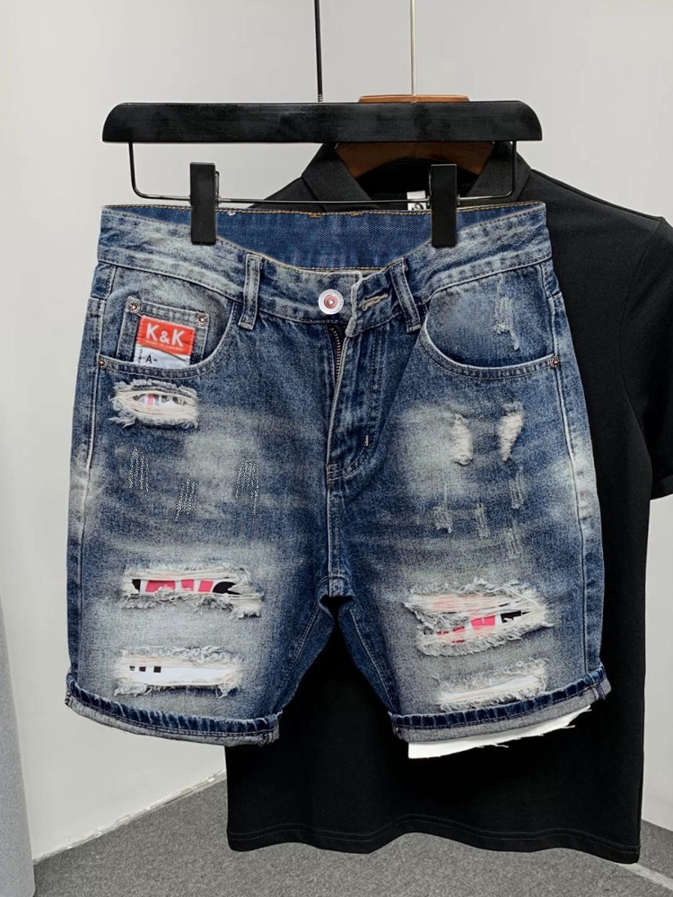 Luxury Lifestyle Men - 2026 Summer Ripped Straight Men Denim