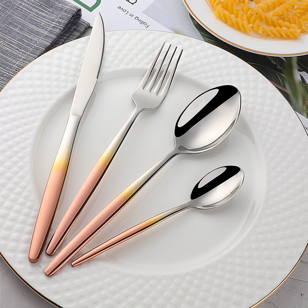 Rainbow Flatware Set Gold Cutl - Gold Plated Cutlery 리뷰 및 가격