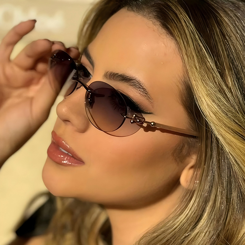 New Metal Frameless Oval Woman - Luxury Lifestyle Men 리뷰 및 가격