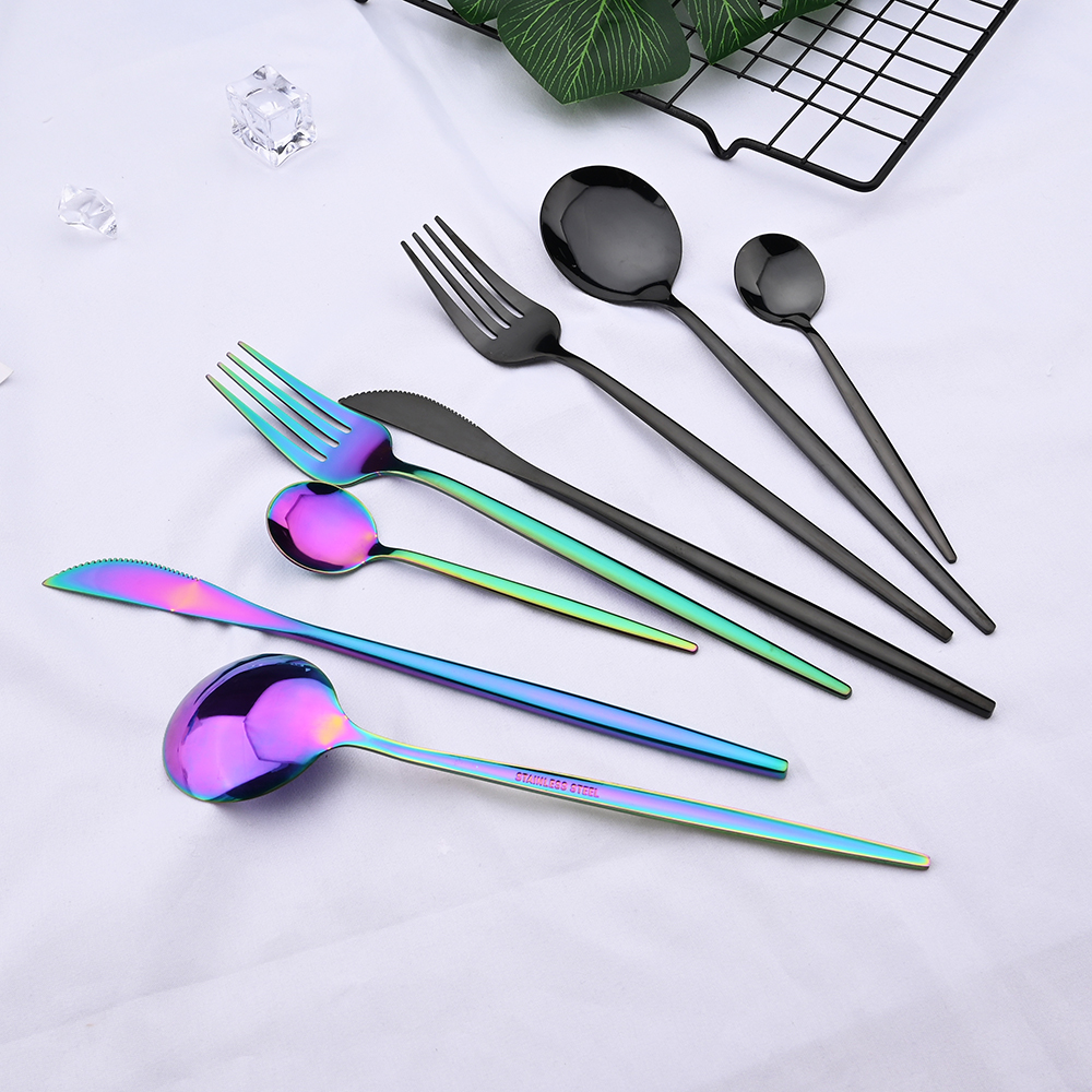 4pcs Gold Dinnerware Set Stain - Gold Plated Cutlery 리뷰 및 가격