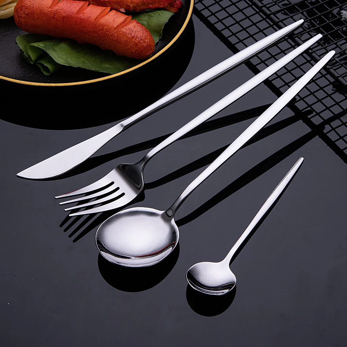 24pcs Gold Flatware Set Stainl - Gold Plated Cutlery 리뷰 및 가격