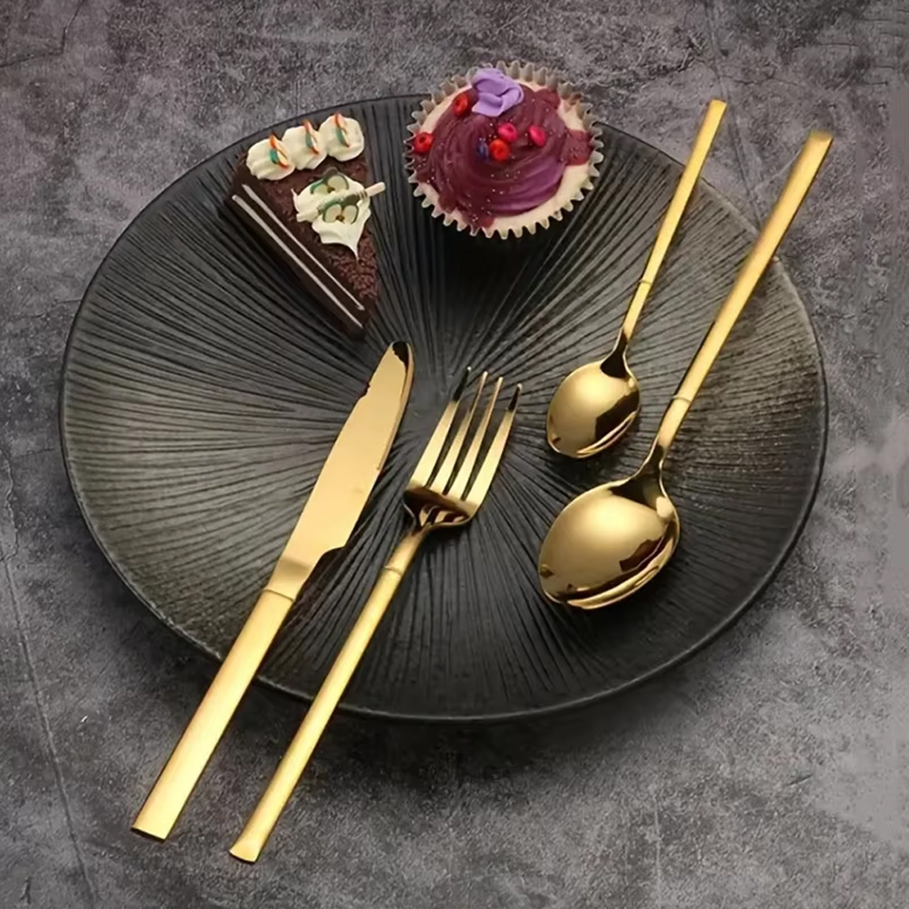 6/24/30PCS Gold Tableware Sets - Gold Plated Cutlery 리뷰 및 가격