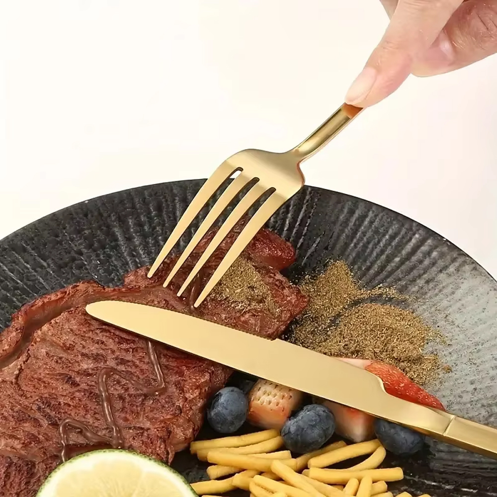 6/24/30PCS Gold Tableware Sets - Gold Plated Cutlery 리뷰 및 가격