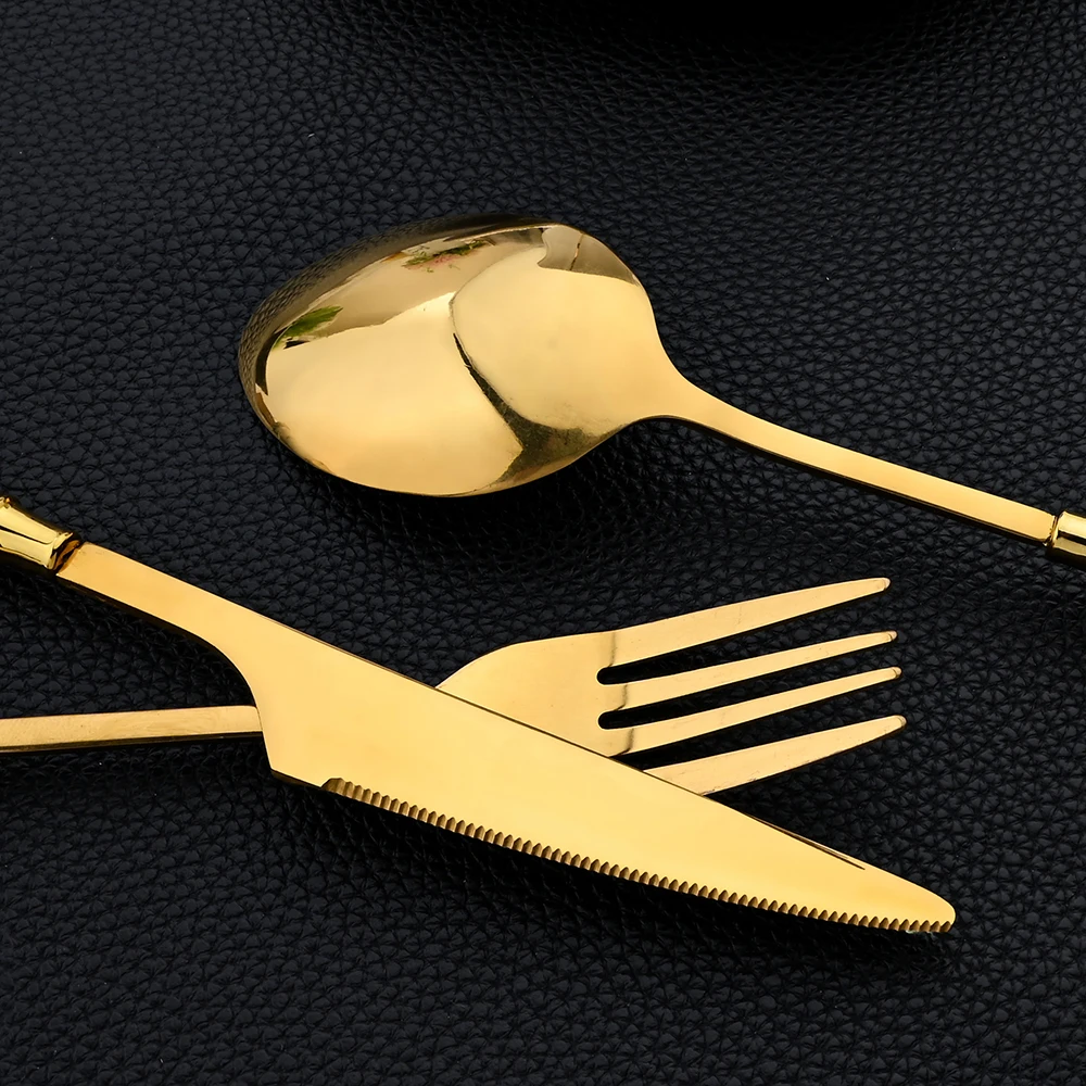 16Pcs Tableware Set Cutlery Se - Gold Plated Cutlery 리뷰 및 가격
