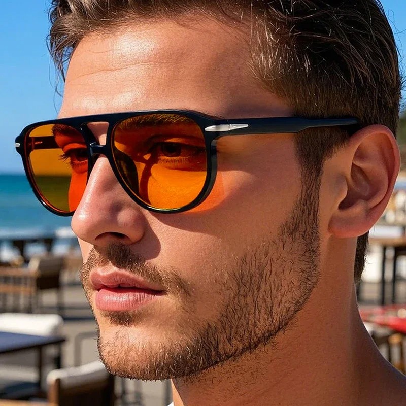 Retro Double Bridges Pilot Men - Luxury Lifestyle Men 리뷰 및 가격