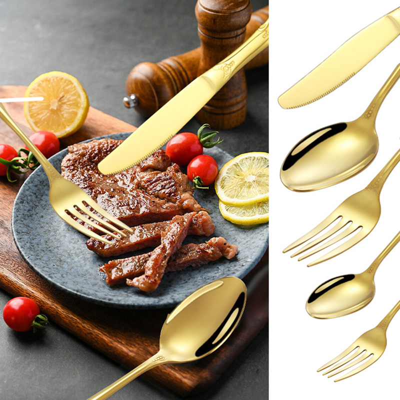 4/24pcs Elegant and durable vi - Gold Plated Cutlery 리뷰 및 가격