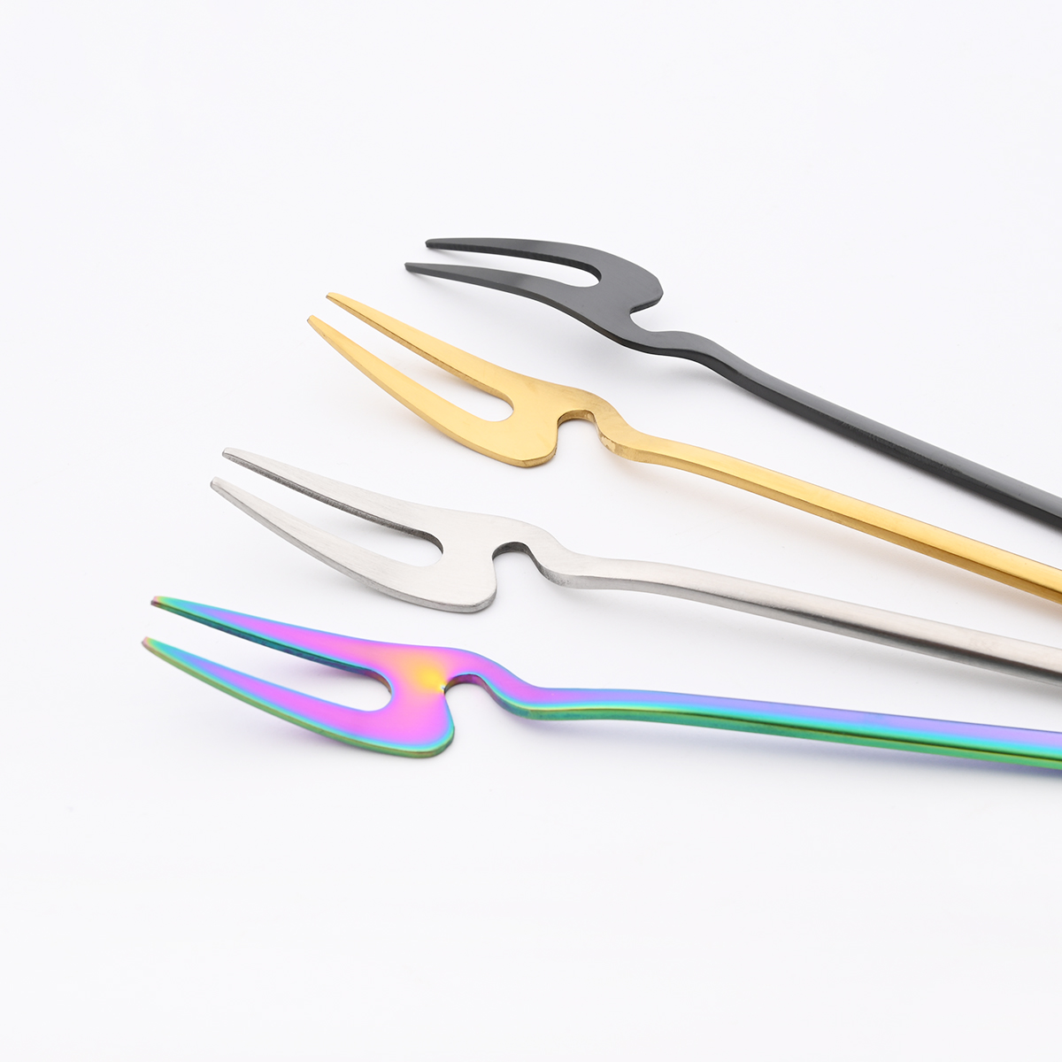 6Pcs Gold Fork Set Tea Cake Sn - Gold Plated Cutlery 리뷰 및 가격