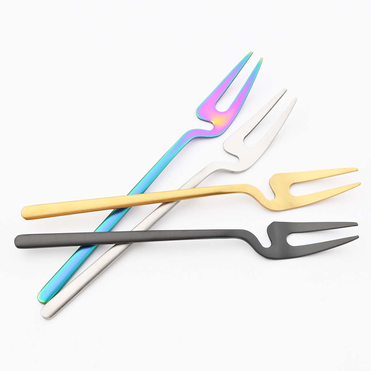 6Pcs Gold Fork Set Tea Cake Sn - Gold Plated Cutlery 리뷰 및 가격