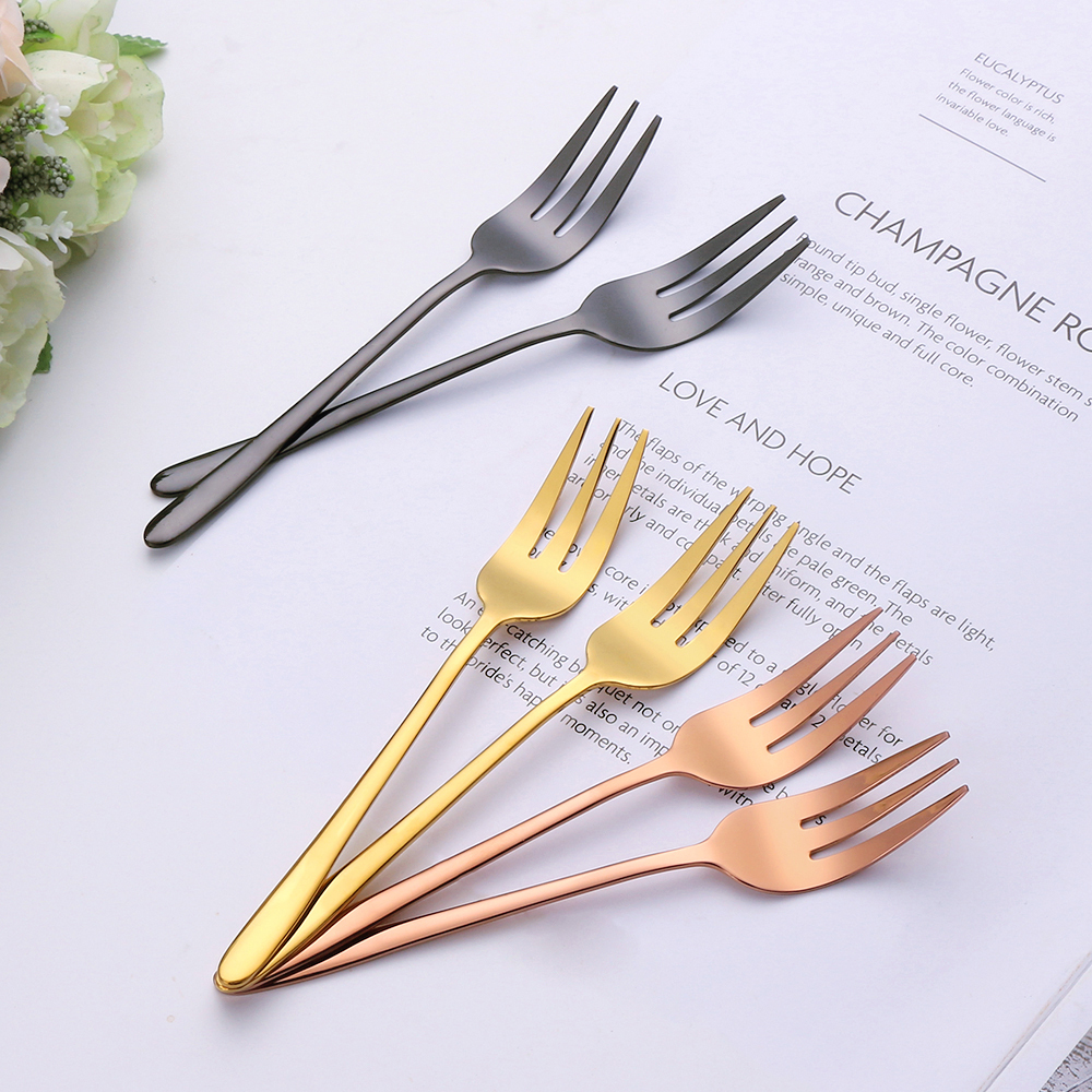 1/4/5/6Pcs Tea Forks Fruit For - Gold Plated Cutlery 리뷰 및 가격