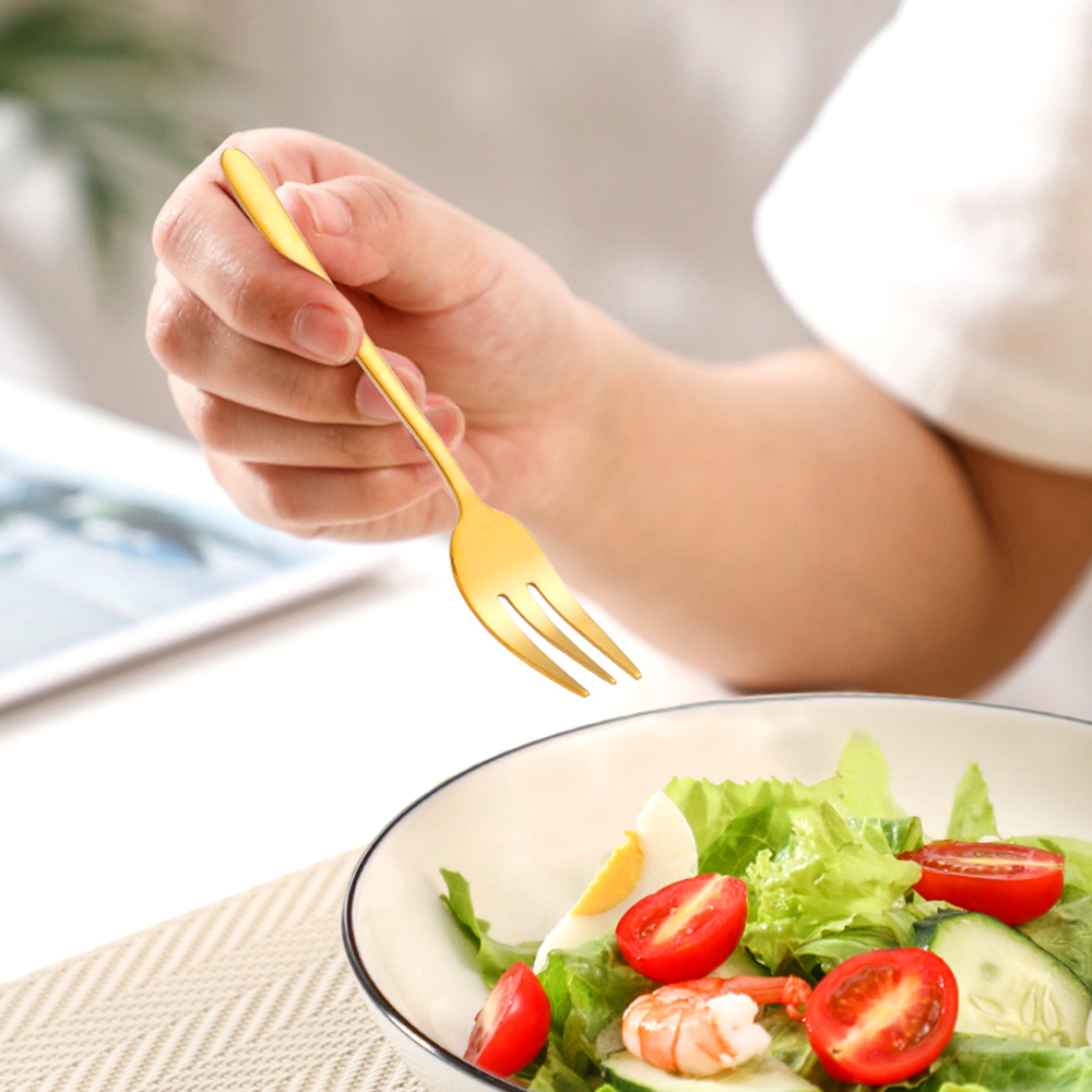 1/4/5/6Pcs Tea Forks Fruit For - Gold Plated Cutlery 리뷰 및 가격
