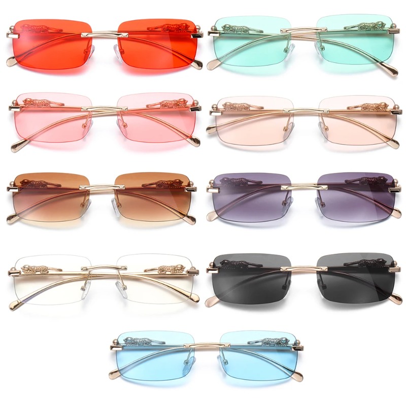 Rimless Square Sunglasses Wome - Luxury Lifestyle Men 리뷰 및 가격