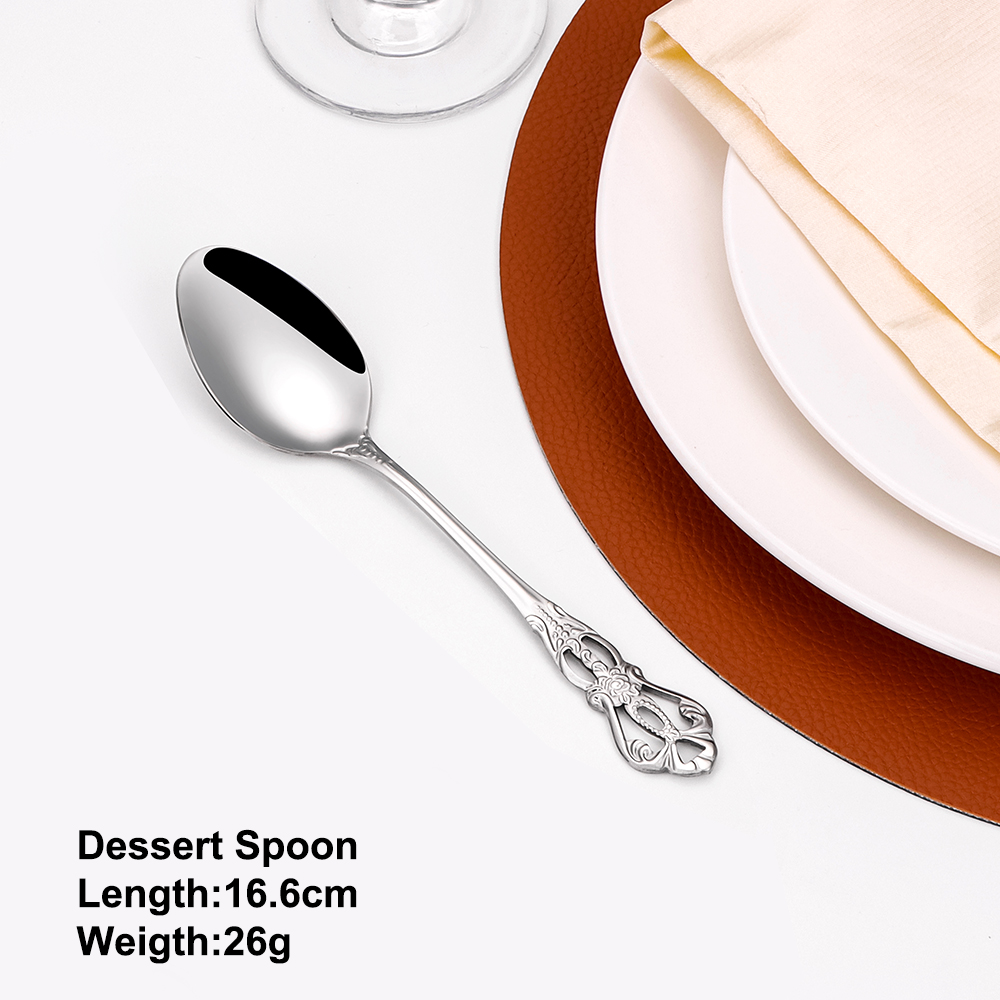 2/4/6/12pcs Gold Dessert Spoon - Gold Plated Cutlery 리뷰 및 가격